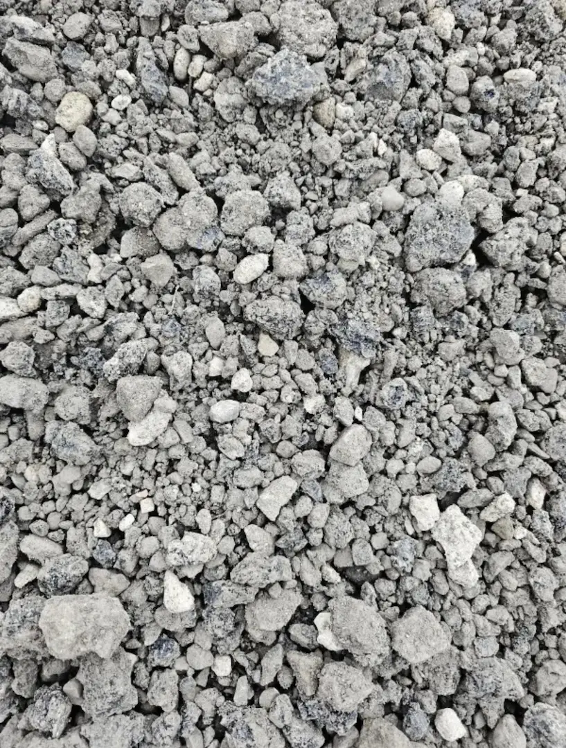 Material delivery in a residential area